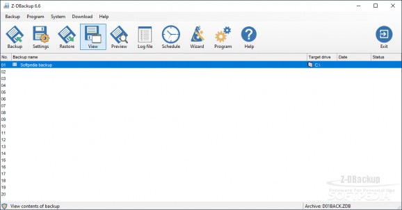 Z-DBackup download