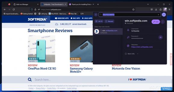 Proton Pass for Firefox download