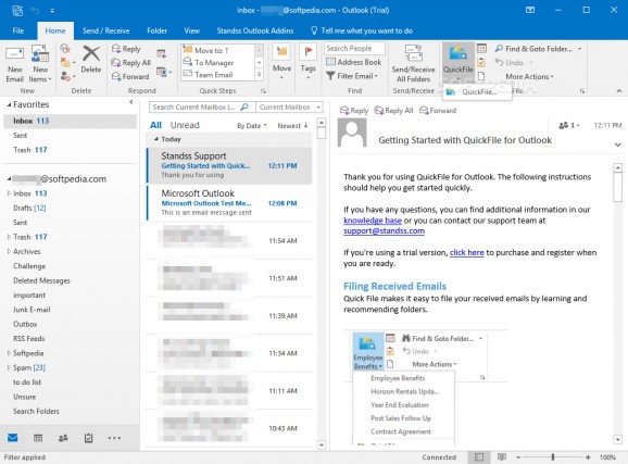 Quickfile for Outlook download