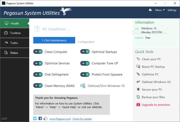 Pegasun System Utilities download