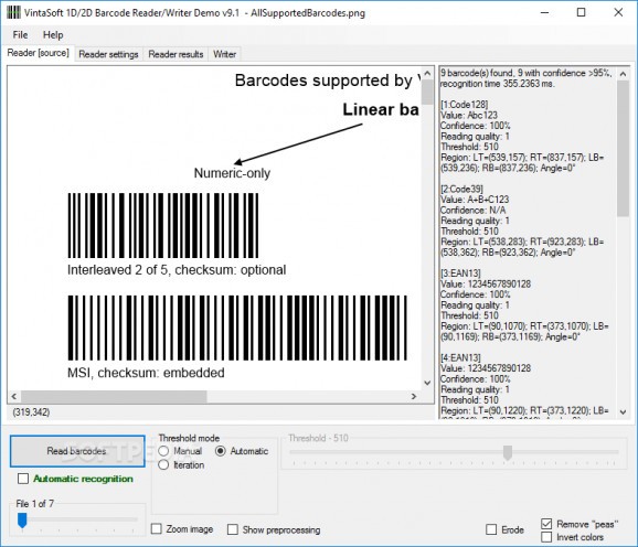 VintaSoft Barcode.NET SDK download