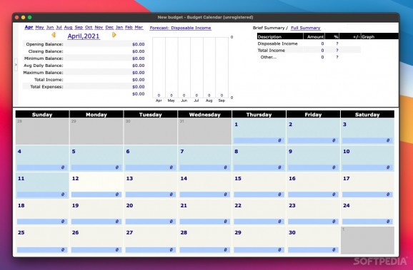Budget Calendar download