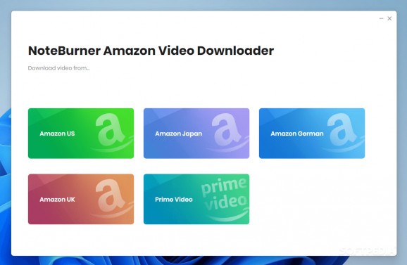 NoteBurner Amazon Video Downloader download
