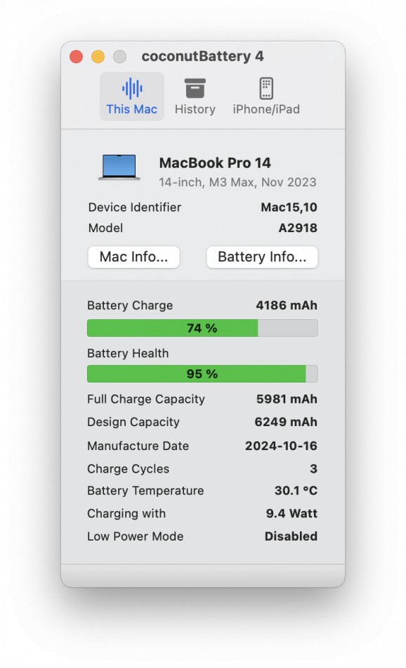 coconutBattery download
